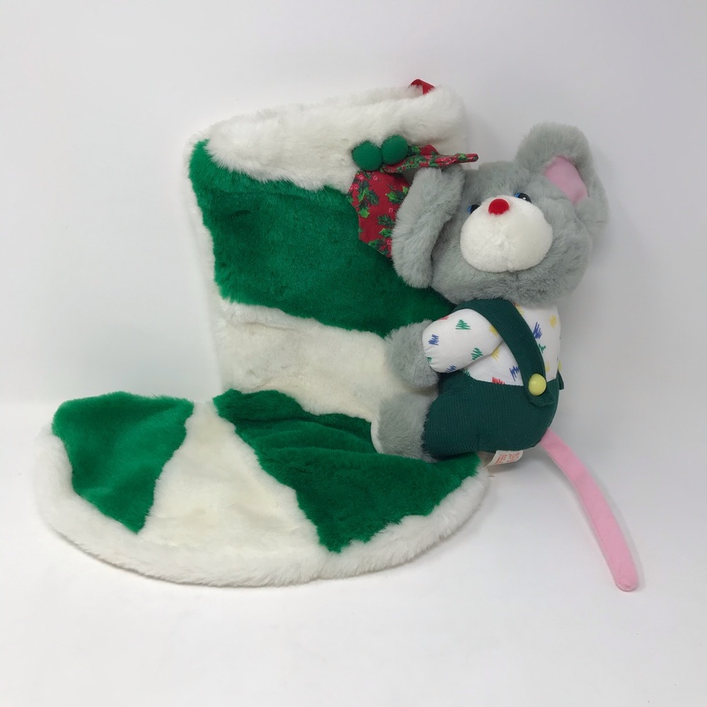 NWT 3D Plush Vintage Mouse Stocking